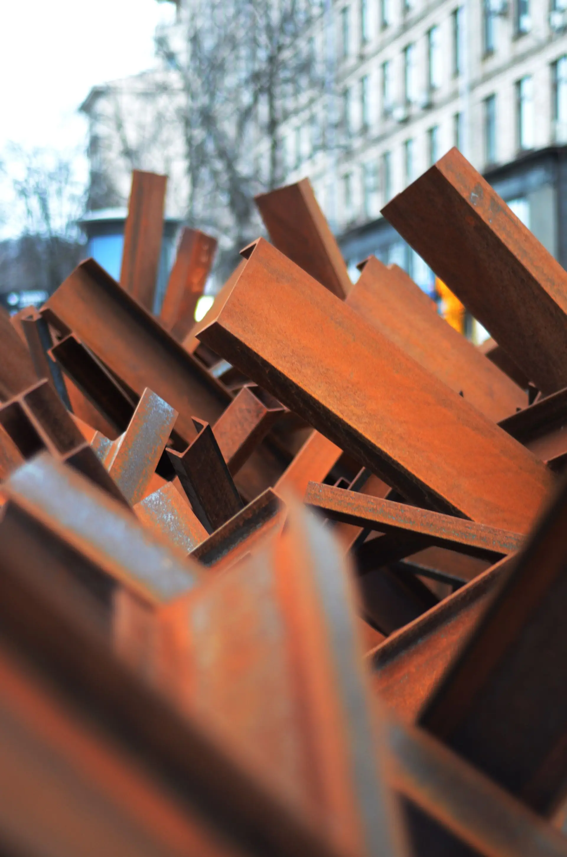 Cut steel plate and structural sections